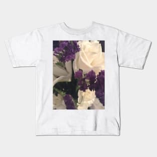 Roses with Purple Kids T-Shirt